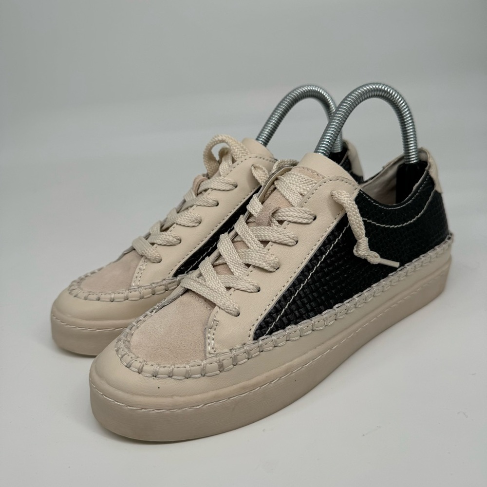 Dolce Vita Women’s 7 Black Woven Zolen Casual Comfort Sneakers